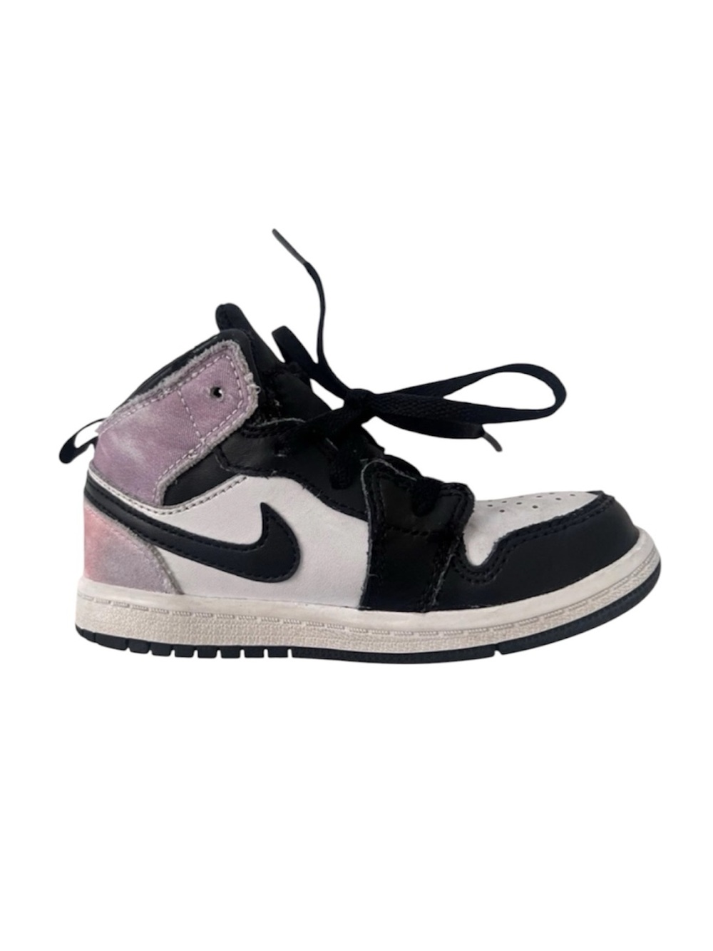 Nike Air Jordan 1 Mid Toddler Girls Sneaker Zen Master Pink Black 9c